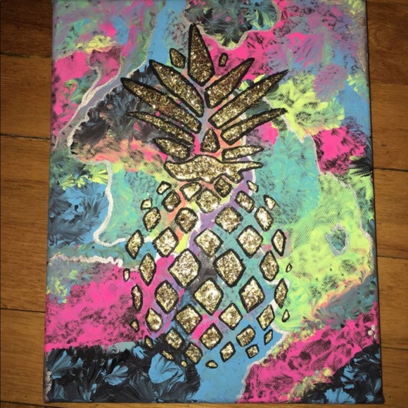 Other - 🍍Original Pineapple acrylic Painting🍍